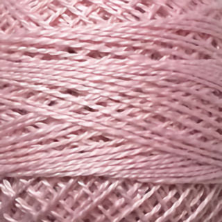 Valdani Size 8 Solid Perle Cotton PCS8-045 Baby Pink Medium Light  100m