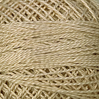 Valdani Size 8 Solid Perle Cotton PCS8-146 Luminous Light Beige  100m