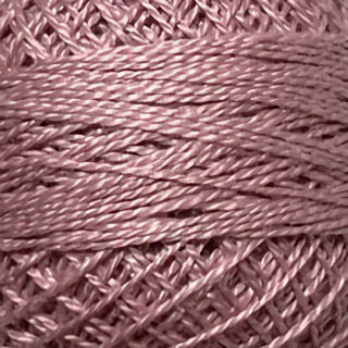 Valdani Size 8 Solid Perle Cotton PCS8-881 Distant Mauve Light  100m