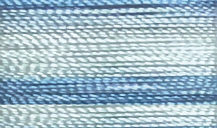 Floriani 40wt Rayon Variegated Thread V22B Baby Blue Stripe  1000m
