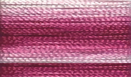 Floriani 40wt Rayon Variegated Thread V28 Deep Pink Stripe  1000m