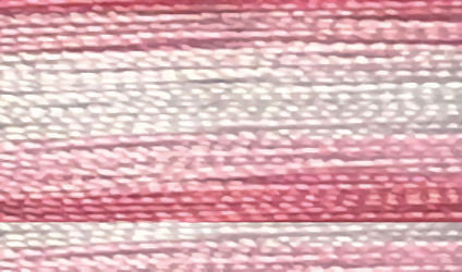 Floriani 40wt Rayon Variegated Thread V38 Pink Stripe  1000m