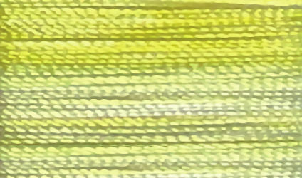 Floriani 40wt Rayon Variegated Thread V53 Yellow Stripe  1000m