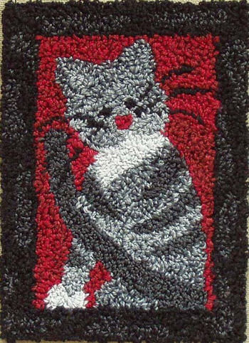 Small Cat Punchneedle Kit from Rachels Of Greenfield