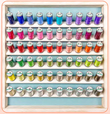 Quilters Select Thread Set - 60 400m Spools and 1 RnK Wall Rack ...