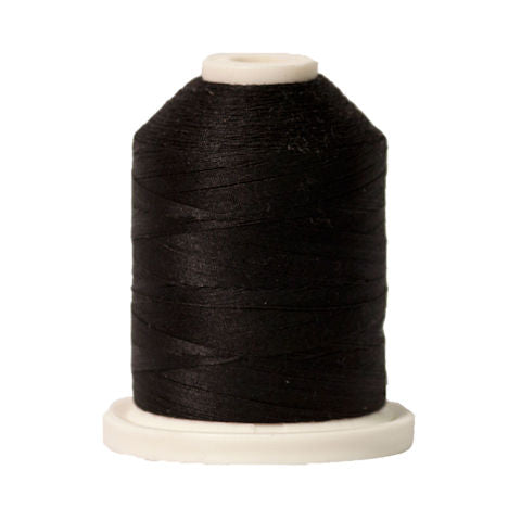 Signature 60wt Solid Cotton Thread SIG60-700 Black  1100yd