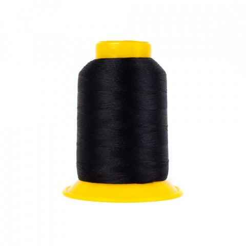 Wonderfil SoftLoc Woolly Polyester Thread 78 Black  1005m/1100yd