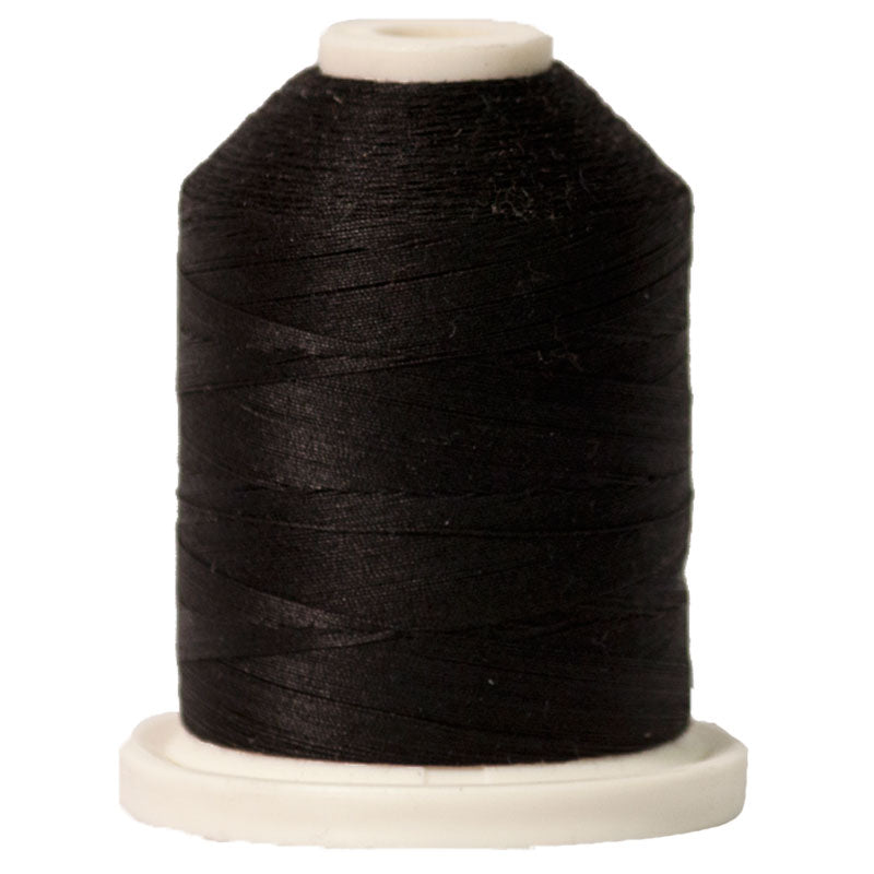 Signature 40wt Solid Cotton Thread SIG40-700 Black  700yd