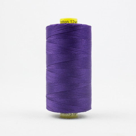 WonderFil Spagetti 12wt Cotton Thread SP007 Deep Royal Purple  400m