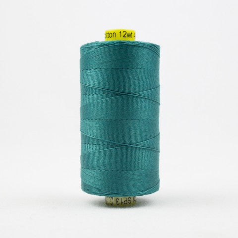 WonderFil Spagetti 12wt Cotton Thread SP013 Deep Ocean Gree/Blue  400m