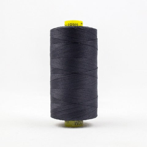 WonderFil Spagetti 12wt Cotton Thread SP202 Charcoal  400m