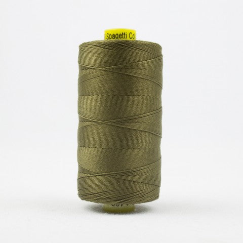 WonderFil Spagetti 12wt Cotton Thread SP022 Army Green  400m