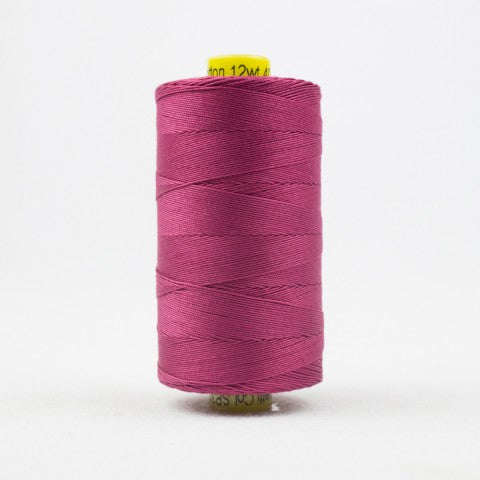 WonderFil Spagetti 12wt Cotton Thread SP031 Soft Burgundy  400m