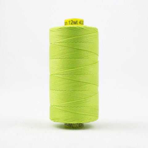 WonderFil Spagetti 12wt Cotton Thread SP042 Spring Green  400m