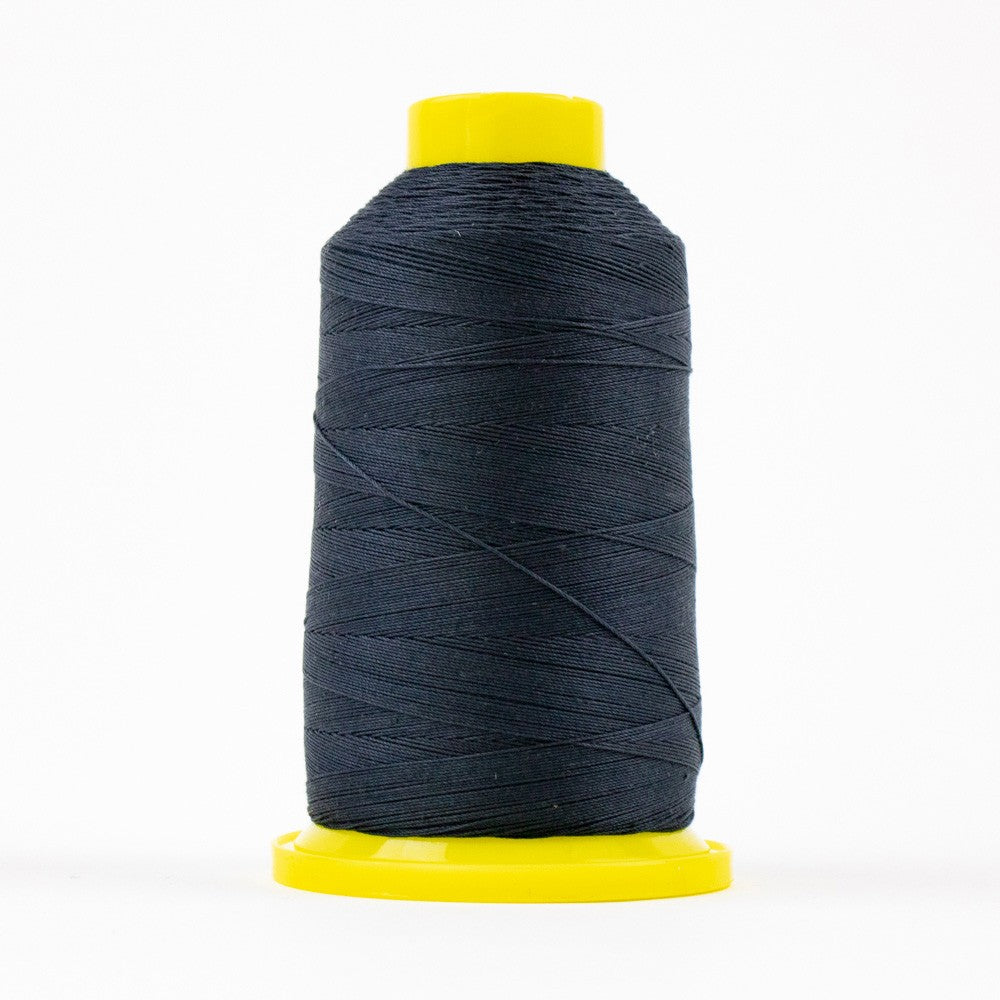 WonderFil Spagetti 12wt Cotton Thread SP201 Soft Black  1200m