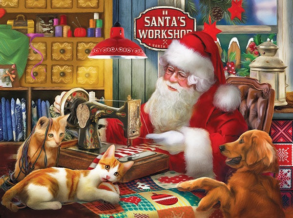 Santa's Quilting Workshop 1000pc Jigsaw Puzzle