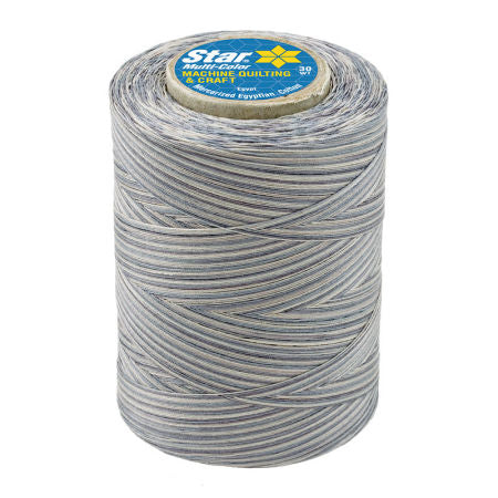 Star 30wt Variegated Machine Quilting 854 Graystones  1200yd