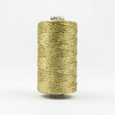 Wonderfil Dazzle 8wt Rayon/Metallic Thread 1000 Gold  200yd/183m