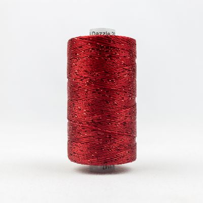 Wonderfil Dazzle 8wt Rayon/Metallic Thread 1147 Xmas Red  200yd/183m