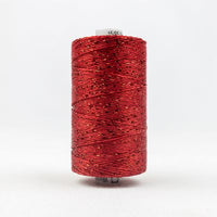 Wonderfil Dazzle 8wt Rayon/Metallic Thread 1267 Tomato Red  200yd/183m