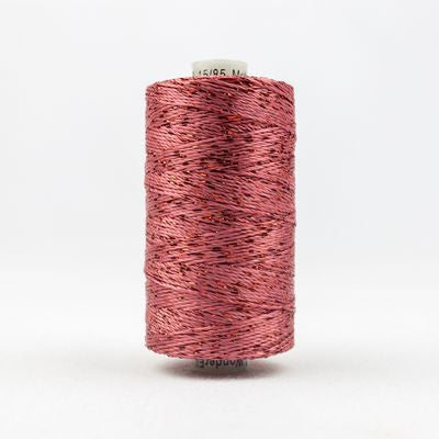 Wonderfil Dazzle 8wt Rayon/Metallic Thread 2514 Coral Rose  200yd/183m