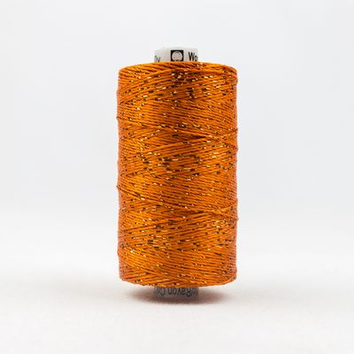 Wonderfil Dazzle 8wt Rayon/Metallic Thread 0027 Orange  200yd/183m