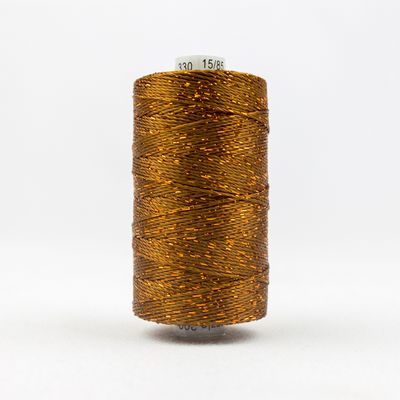 Wonderfil Dazzle 8wt Rayon/Metallic Thread 0330 Acorn Brown  200yd/183m