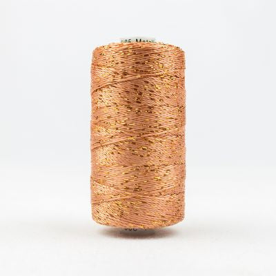 Wonderfil Dazzle 8wt Rayon/Metallic Thread 0984 Dk Peach  200yd/183m