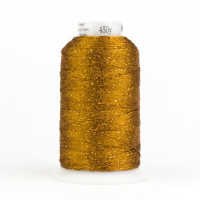 Wonderfil Dazzle 8wt Rayon/Metallic Thread 0328 Golden Brown  450yd/411m