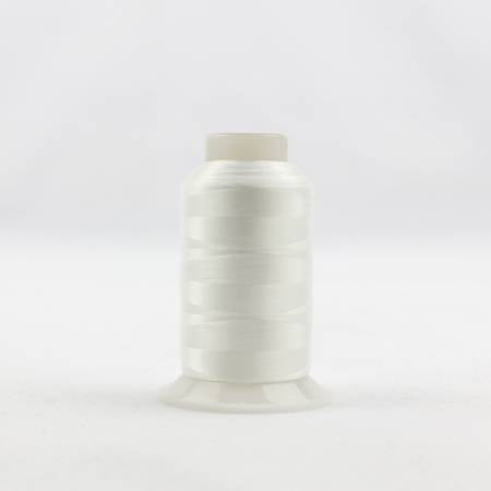 Wonderfil Invisafil 100wt Polyester Thread 104 White  2500m Spool