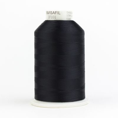 WonderFil Invisafil 100wt Polyester Thread - 400m Spool - Black #101 ...