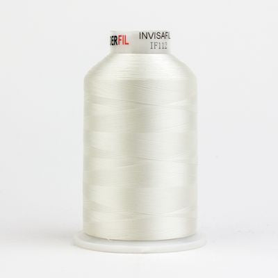 Wonderfil Invisafil 100wt Polyester Thread 112 Antique White  10,000yd Cone