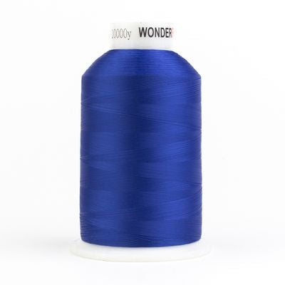 Wonderfil Invisafil 100wt Polyester Thread 311 Soft Royal Blue  10,000yd Cone
