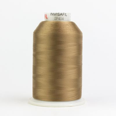 Wonderfil Invisafil 100wt Polyester Thread 414 Soft Tan  10,000yd Cone