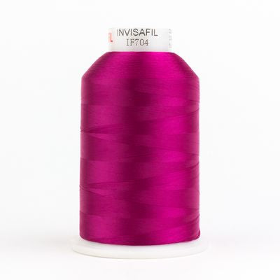 Wonderfil Invisafil 100wt Polyester Thread 704 Fuchsia  10,000yd Cone