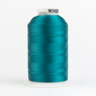 Wonderfil Invisafil 100wt Polyester Thread 713 Aqua  10,000yd Cone