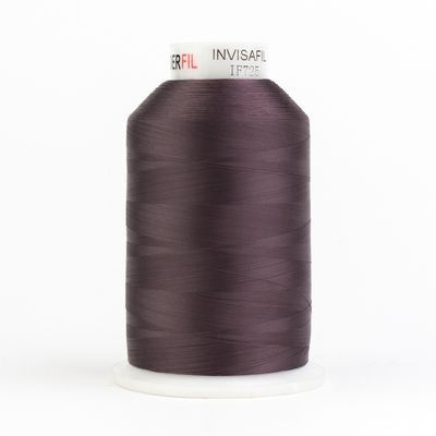 Wonderfil Invisafil 100wt Polyester Thread 725 Toned Mauve  10,000yd Cone