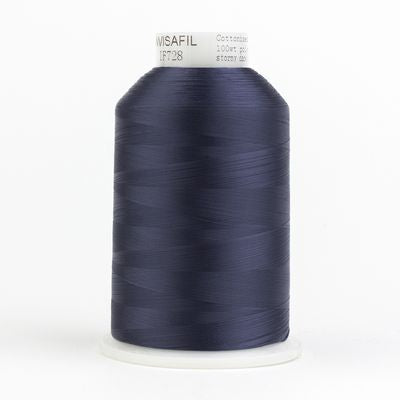 Wonderfil Invisafil 100wt Polyester Thread 728 Stormy Dark Blue  10,000yd Cone