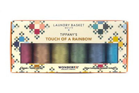 Wonderfil Invisafil Tiffanys Touch of a Rainbow Thread Set WFLBQP0103