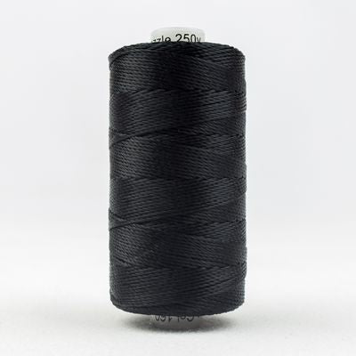 Wonderfil Razzle 8wt Rayon Thread 0160 BlackMulticolor  250yd/229m