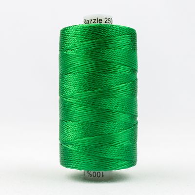 Wonderfil Razzle 8wt Rayon Thread 2854 Brilliant Green  250yd/229m