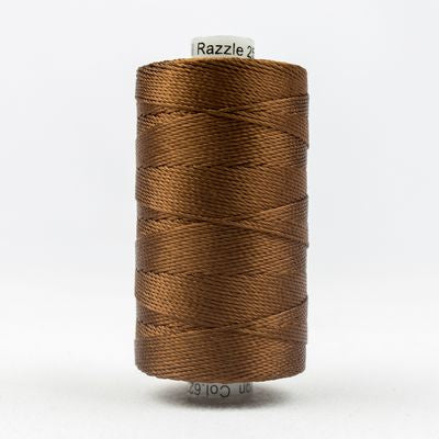 Wonderfil Razzle 8wt Rayon Thread 6230 Nutmeg  250yd/229m