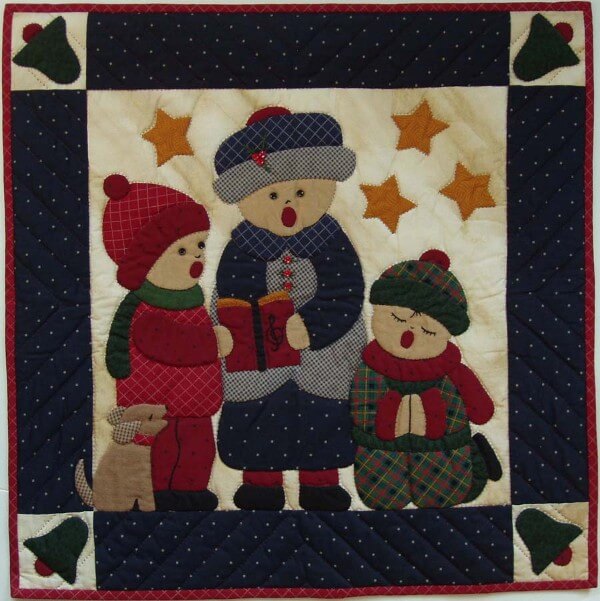 Carolers Wall Quilt Kit from Rachels of Greenfield