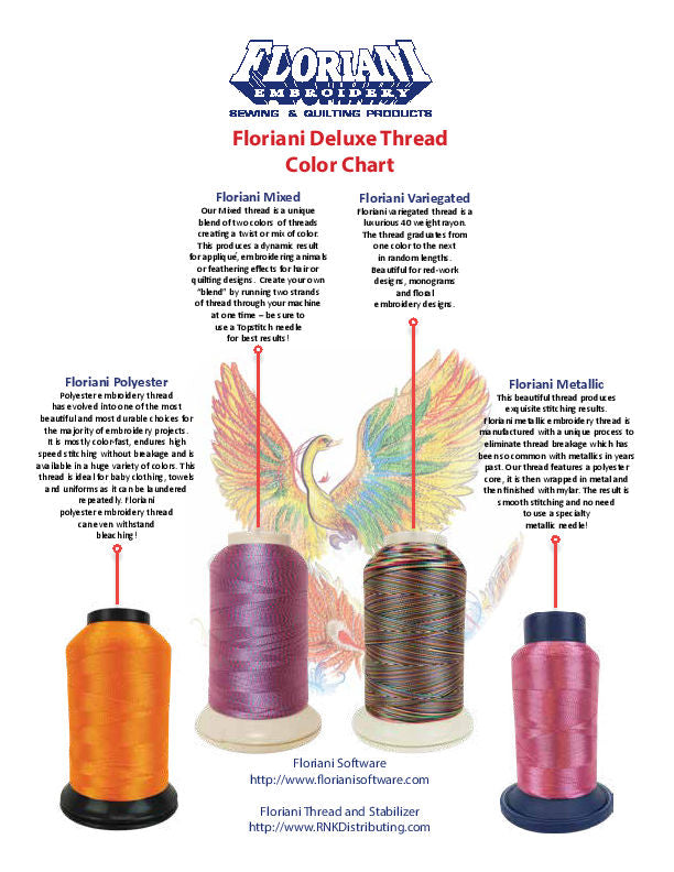 Floriani Thread Color Chart – Red Rock Threads