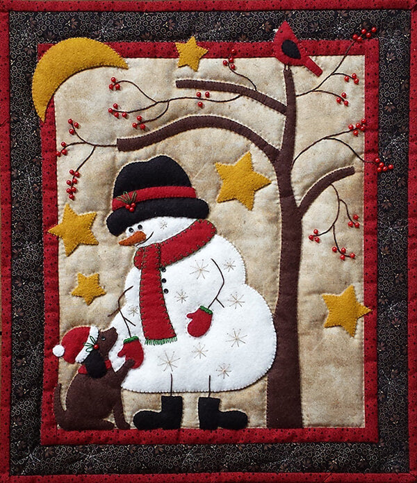 Frosty and Friend Wall Quilt Kit from Rachels of Greenfield